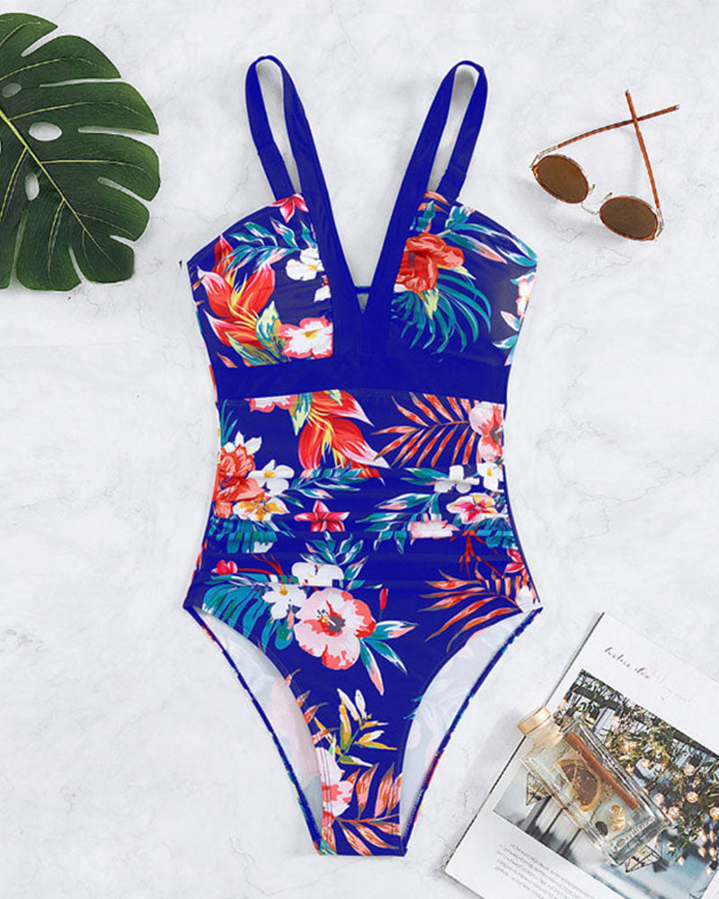 Pamela - Chic Floral One-Piece
