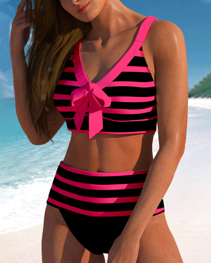 Lina - Classic Striped Bikini Set
