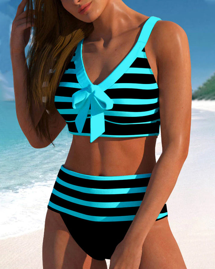 Lina - Classic Striped Bikini Set