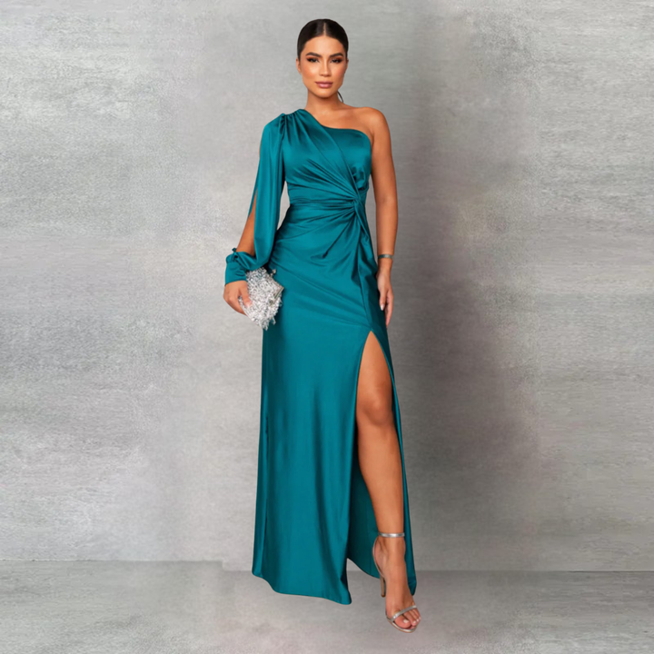 Loretta - One Shoulder Draped Dress