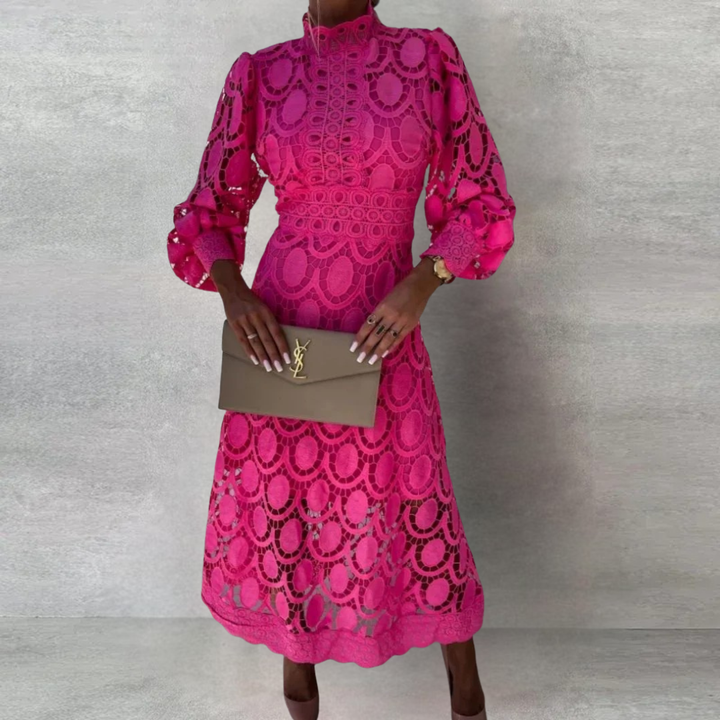 Liana - Chic High Neck Dress