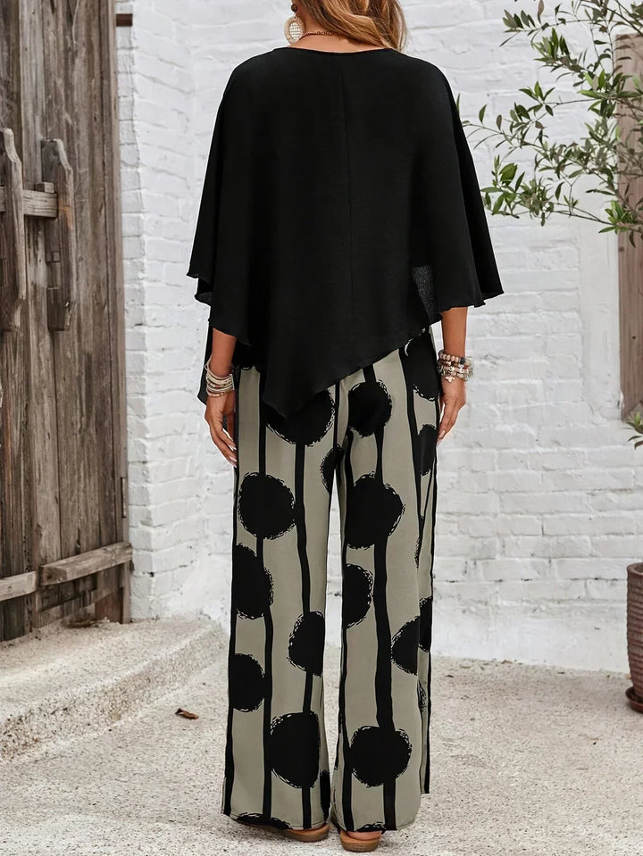 Pamela - Abstract Wide-Leg Set