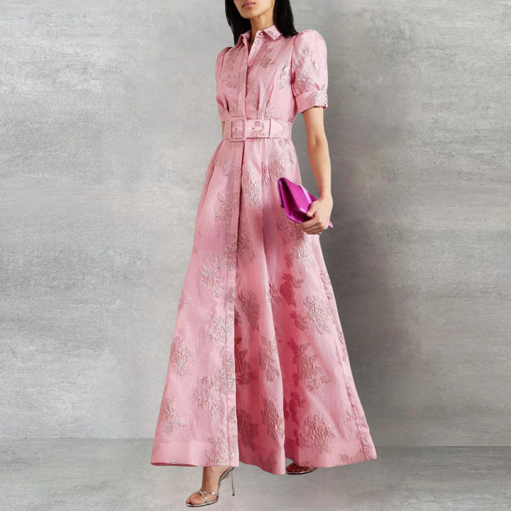 Arlene - Elegant Belted Maxi Dress