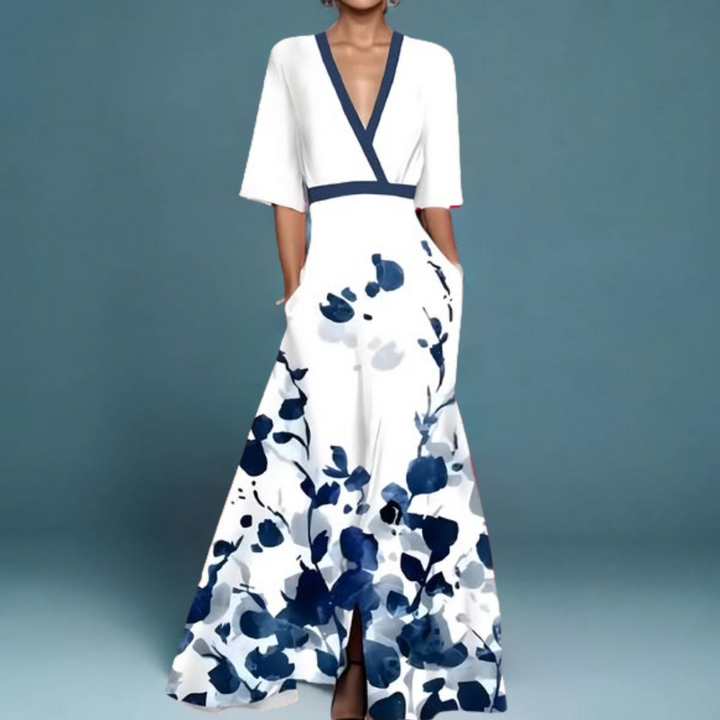Maureen - Bold Floral Maxi Dress
