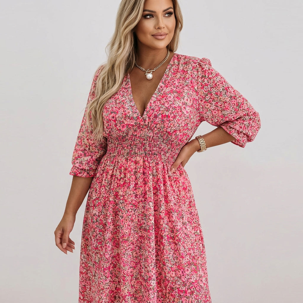 Beverly - Chic Floral Wrap Dress