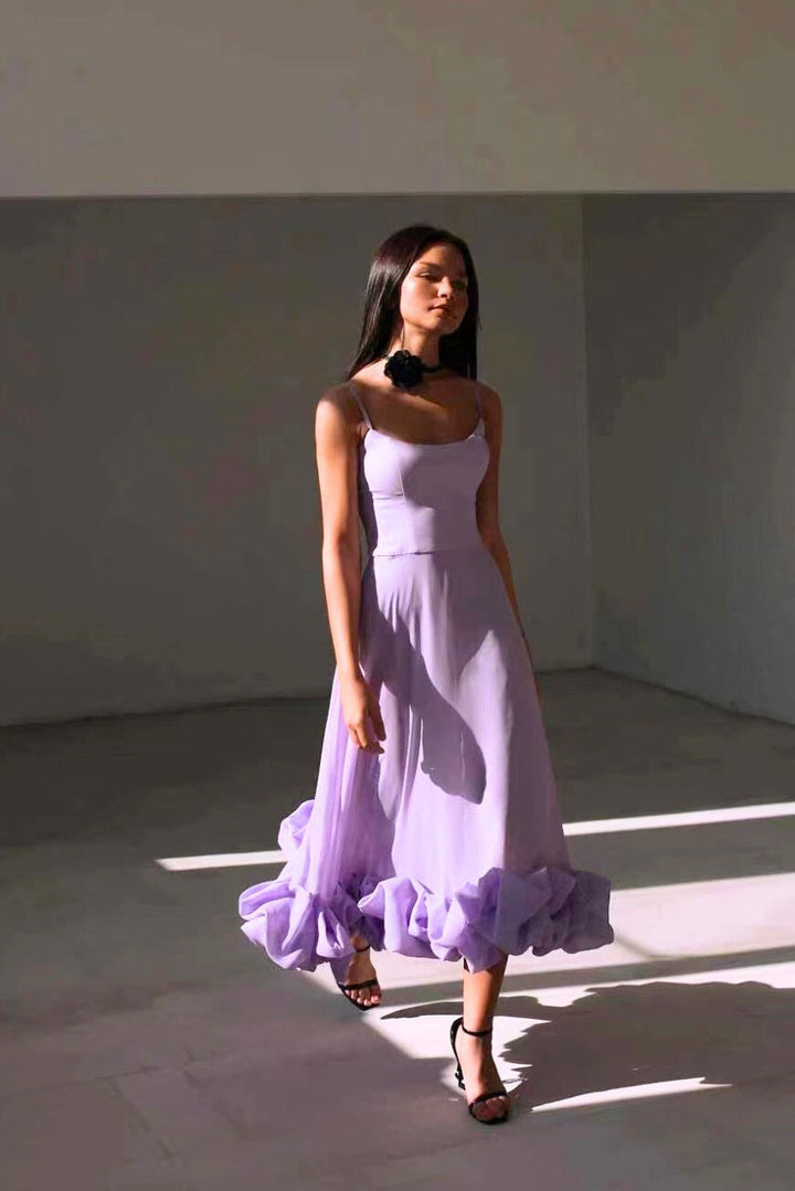 Delores - Flowy Ruffle Maxi Dress