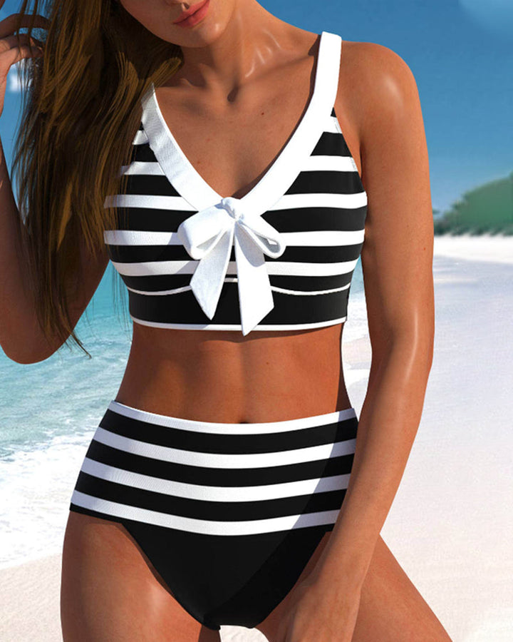 Lina - Classic Striped Bikini Set