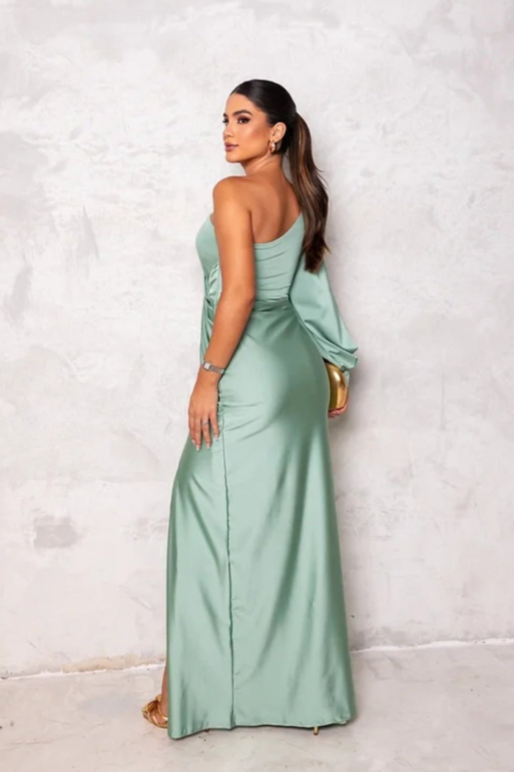 Loretta - One Shoulder Draped Dress