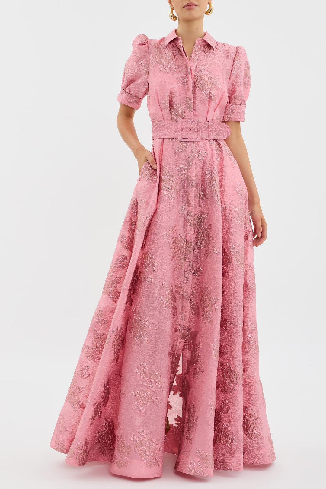 Arlene - Elegant Belted Maxi Dress