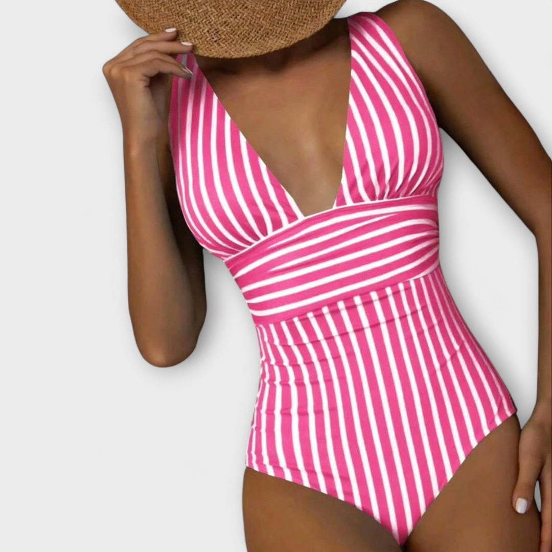 Jacqueline - Timeless Striped Swimwear