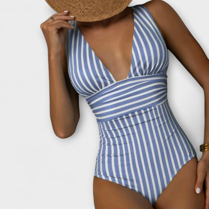 Jacqueline - Timeless Striped Swimwear
