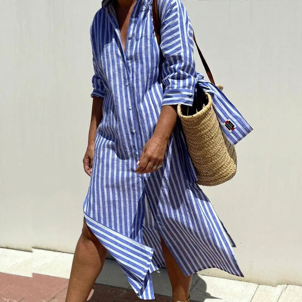Pamela - Classic Button Shirt Dress