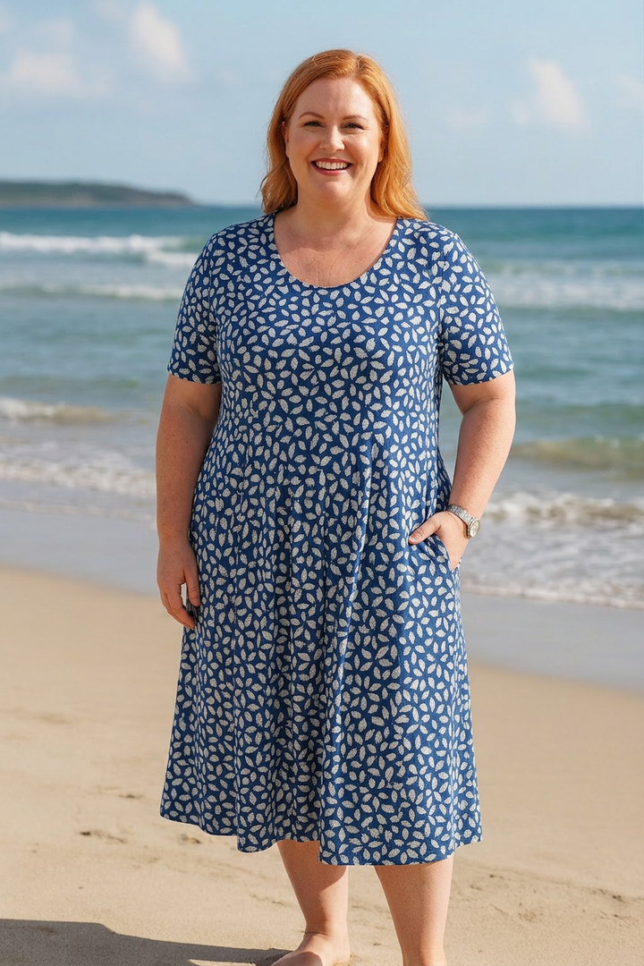 Elaine - Classic Pocket Midi Dress