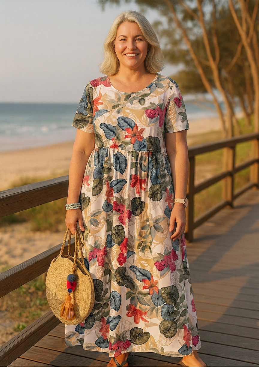 Joyce - Graceful Floral Maxi Dress