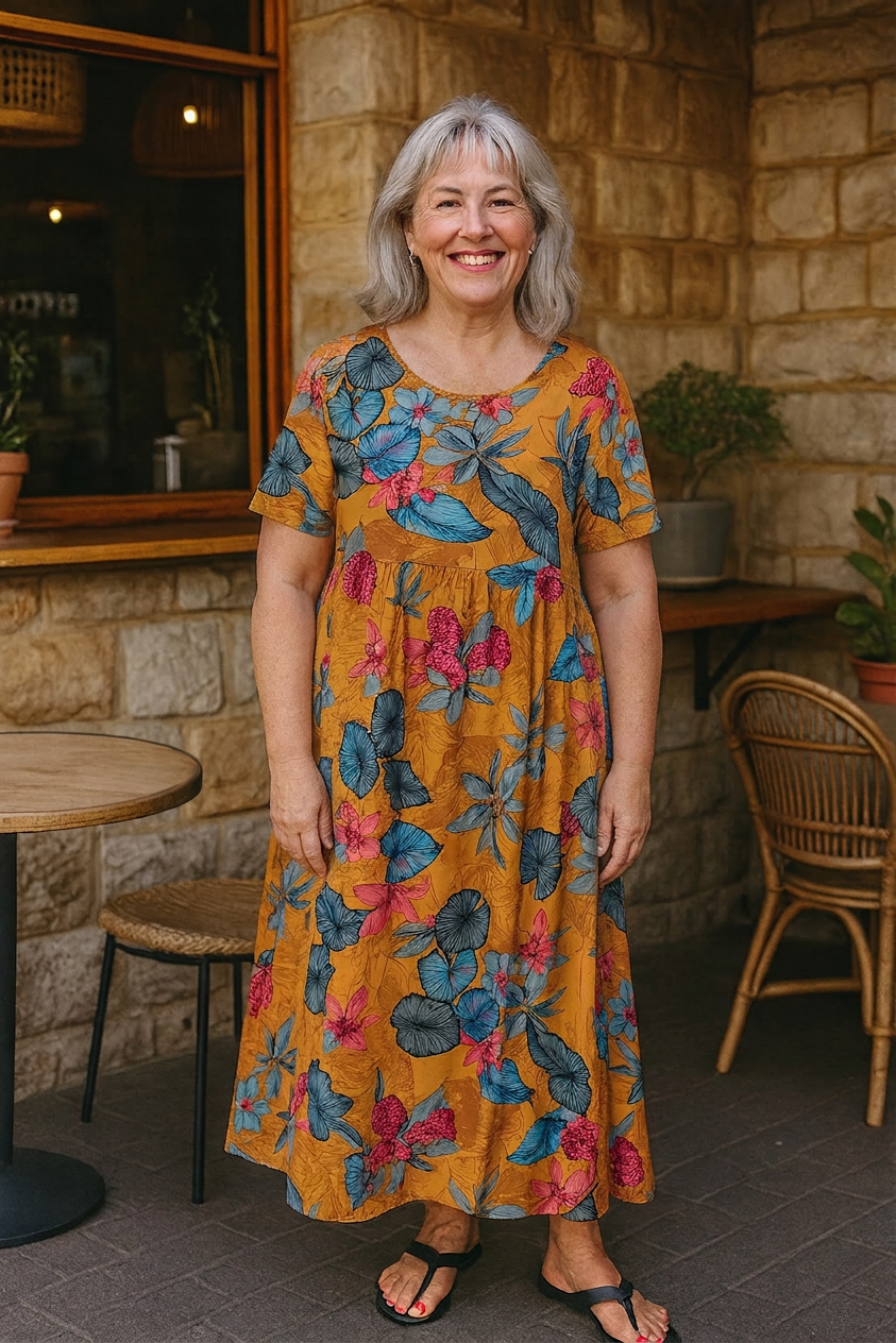Joyce - Graceful Floral Maxi Dress