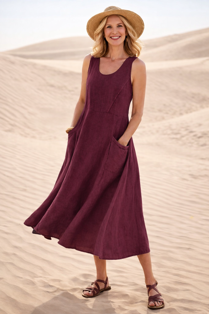 Luna - Comfortable A-Line Midi Dress