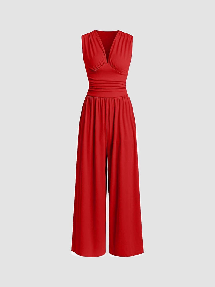 Marcia - Flattering V-Neck Jumpsuit