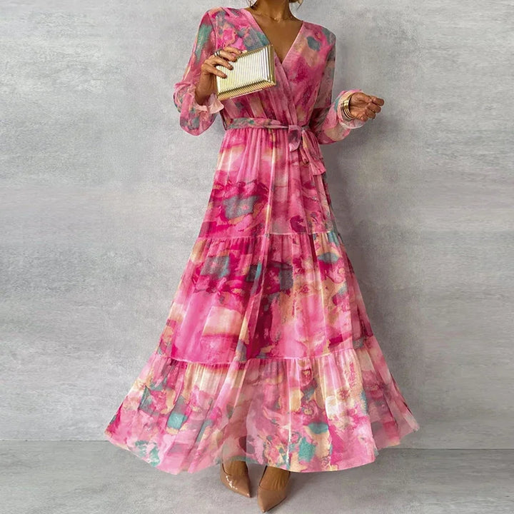 Serena - Elegant Printed Maxi Dress