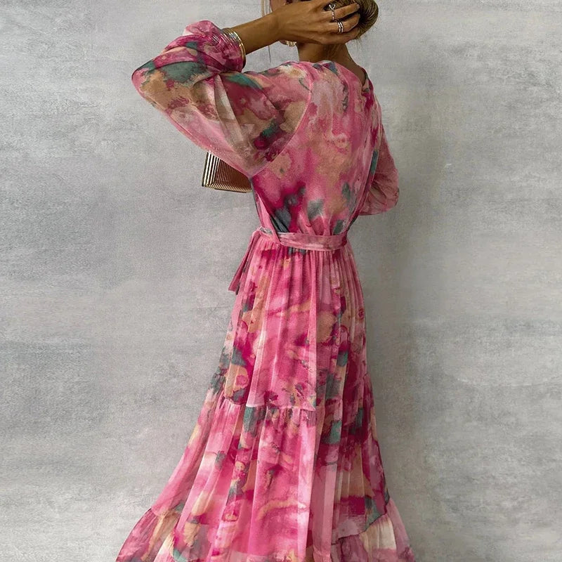 Serena - Elegant Printed Maxi Dress