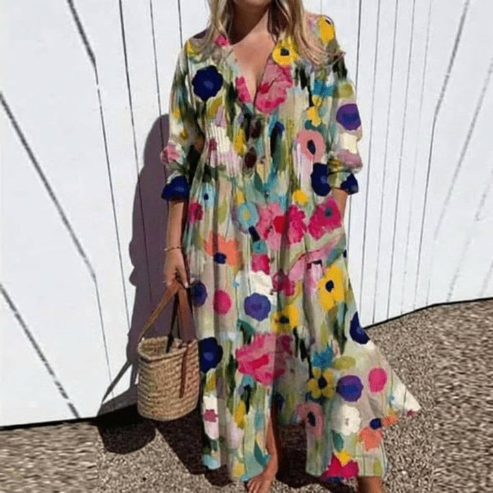 Diane - Effortless Button Maxi Dress