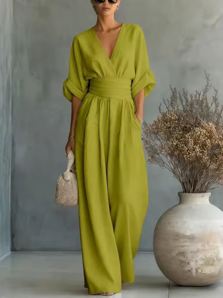 Margaret - Flattering V-Neck Jumpsuit