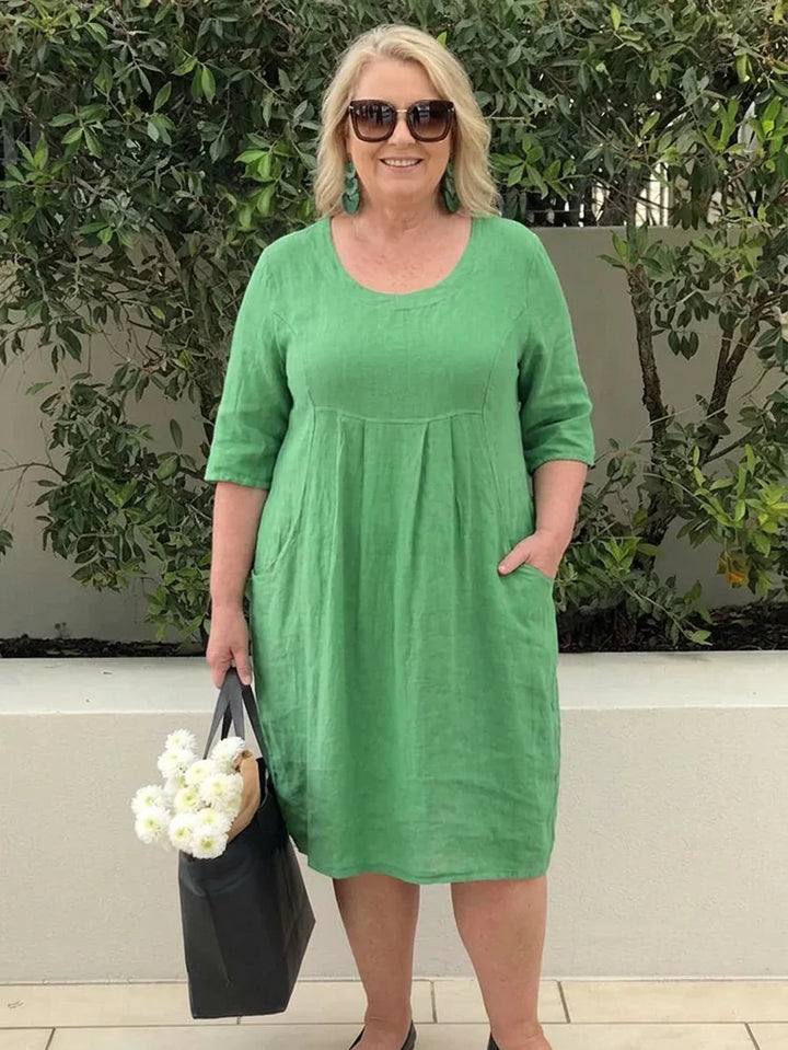 Teresa - Relaxed Pocket Midi Dress