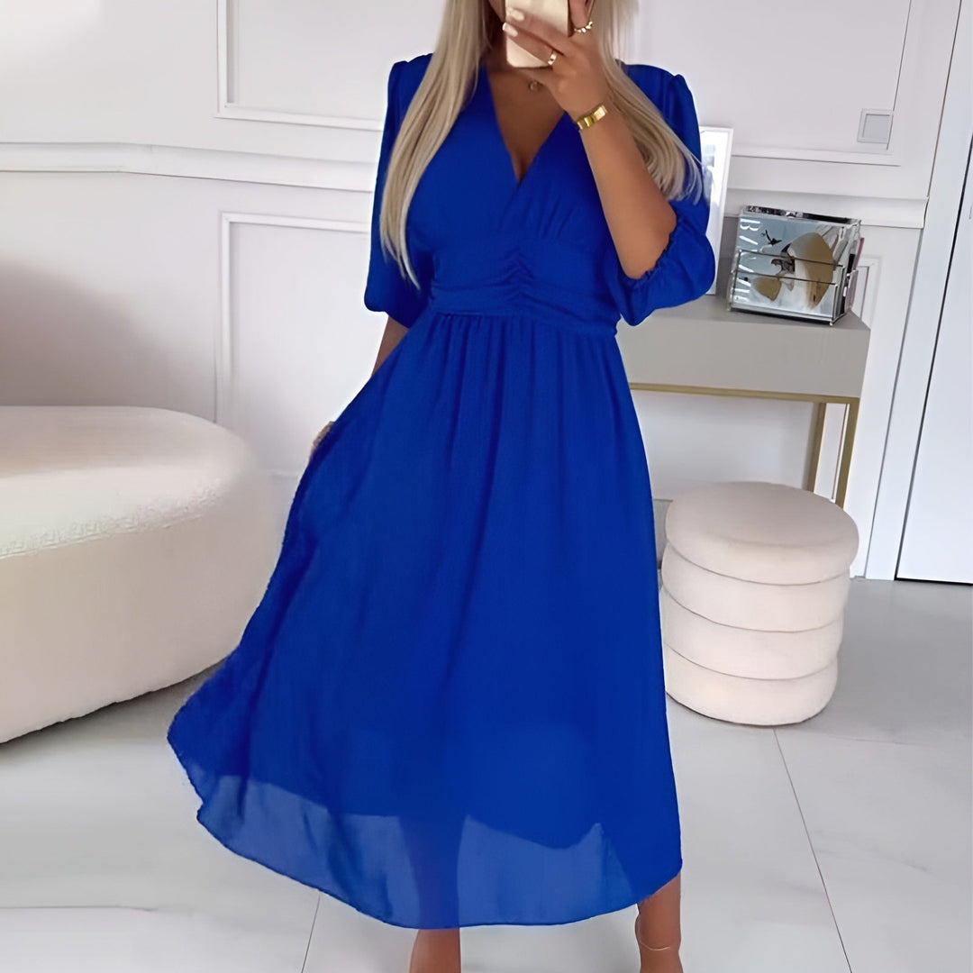 Alberta - Chic Flowing Midi Dress