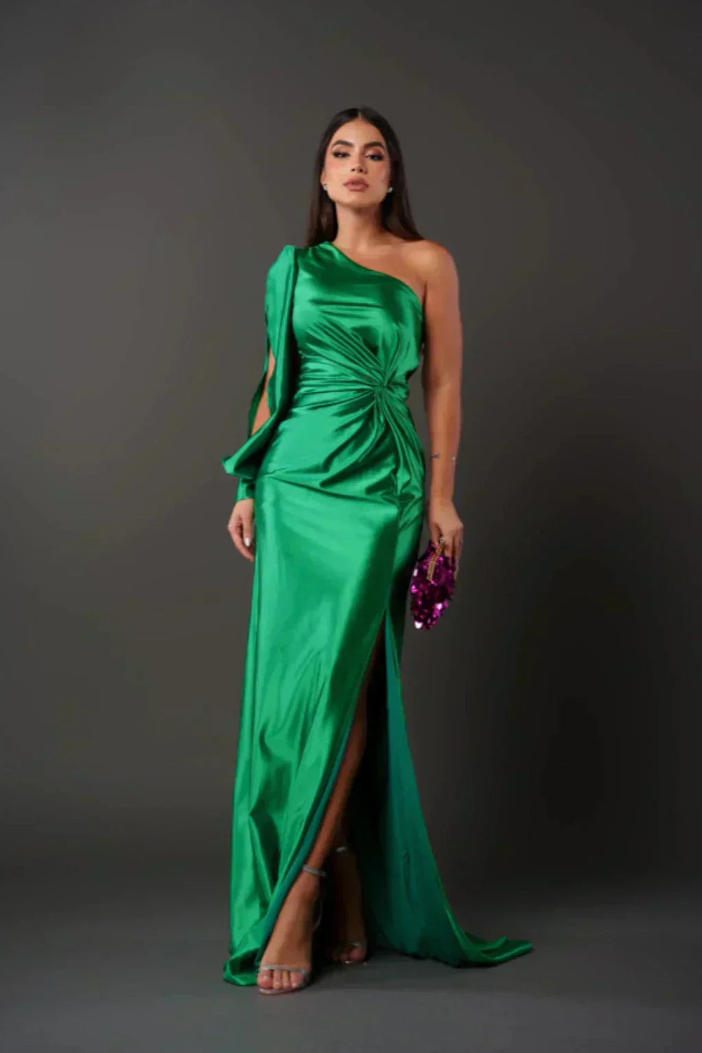 Loretta - One Shoulder Draped Dress
