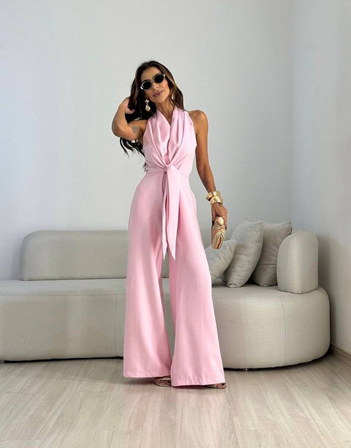Marilyn - Halter Wide-Leg Jumpsuit